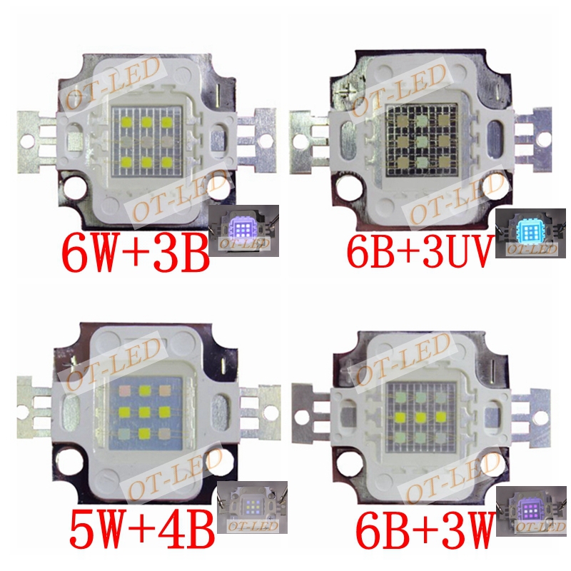 New 5pcs 10W Square Actinic Hy - Planted Aquarium Uv Light 评论和价格