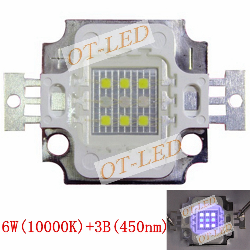 New 5pcs 10W Square Actinic Hy - Planted Aquarium Uv Light 评论和价格