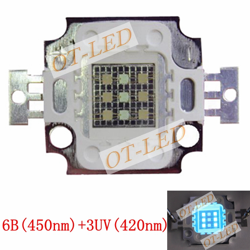 New 5pcs 10W Square Actinic Hy - Planted Aquarium Uv Light 评论和价格