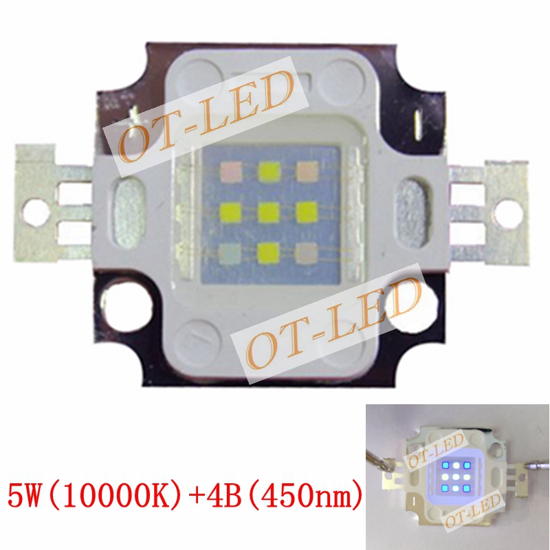 New 5pcs 10W Square Actinic Hy - Planted Aquarium Uv Light 评论和价格