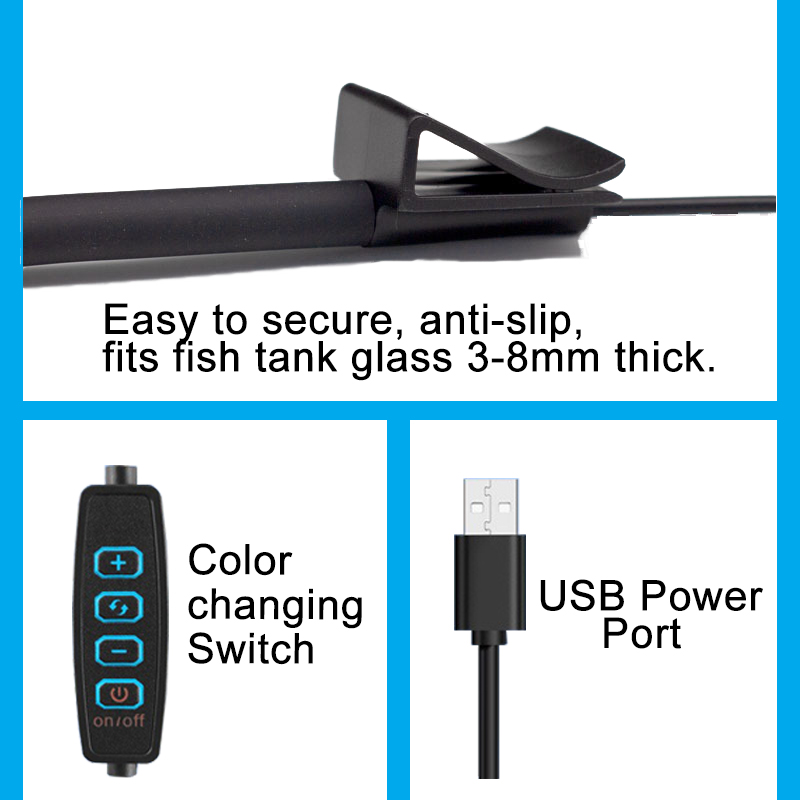 USB Aquarium LED Lamp Fish Tan - Planted Aquarium Mini 评论和价格