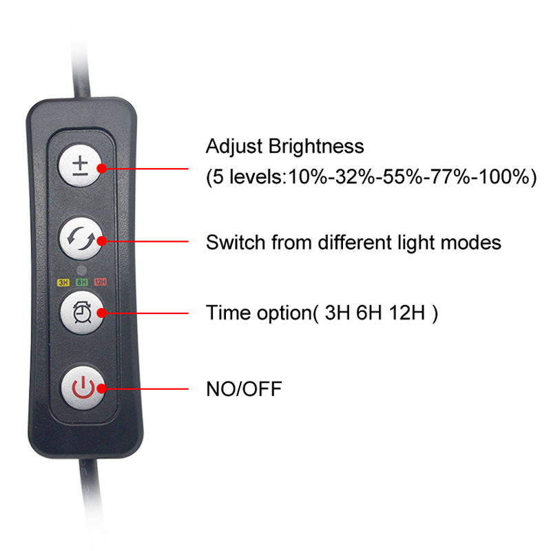 Aquarium LED Light for 16-64CM - Aquarium Plant Diseases 评论和价格