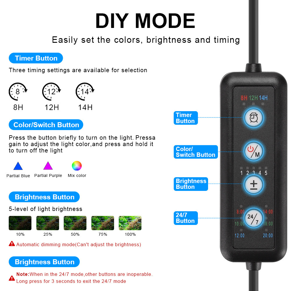 LED Aquarium Light Full Spectr - Planted Aquarium Uv Light 评论和价格