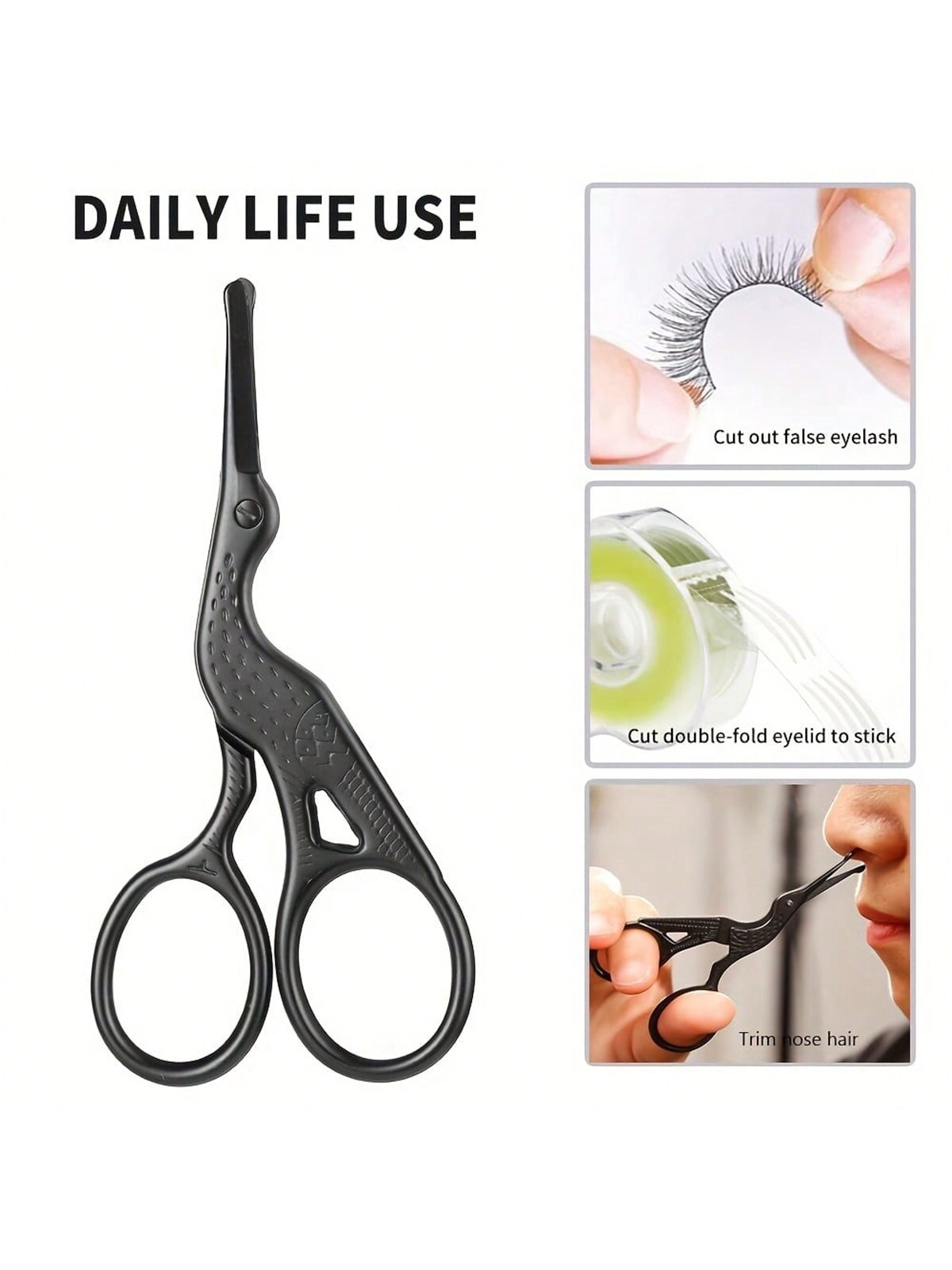 Nose Hair Scissors, Stainless  - Trimming Scissor Set 评论和价格