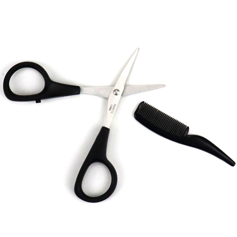 ·1Pc Mens Beard Mustache Comb  - Trimming Scissor Set 评论和价格